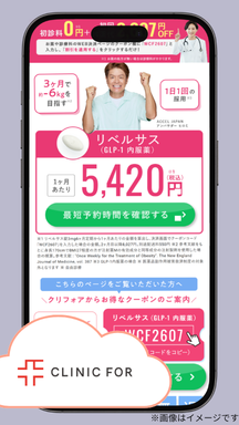 クリニックフォアのリベルサス処方