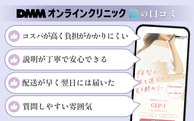 DMMオンラインクリニックのマンジャロや医療ダイエットの口コミ20件